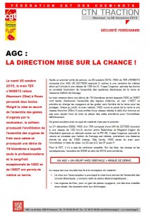 AGC la direction mise sur la chance